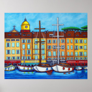 Colors de Saint-Tropez Poster de Lisa Lorenz