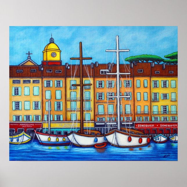 Colors de Saint-Tropez Poster de Lisa Lorenz (Devant)
