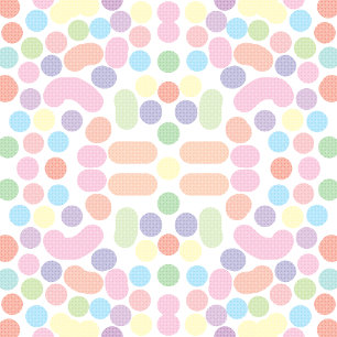 colors dot  can glass