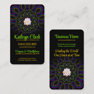 Colors Energy Yoga Goddess  w/ Logo Business Card