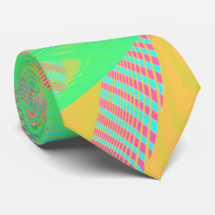 COLORS FLUO - Fractal Art - Tie