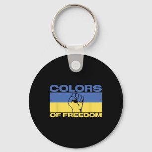 Colors Of Freedom Ukraine Flag Keychain