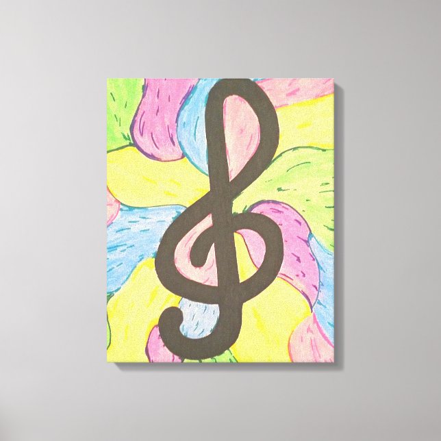 Colors of Music Canvas Print (Front)
