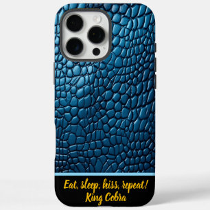 Colors of nature in shimmering snake skin iPhone 16 pro max case