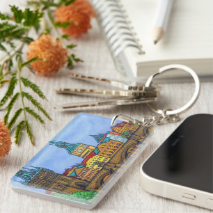 Colors of Prague Doormat Keychain