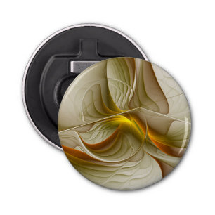 Colors of Precious Metals, Abstract Fractal Art Bottle Opener
