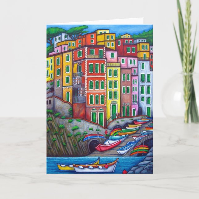 Colors of Riomaggiore Greeting Card (Front)