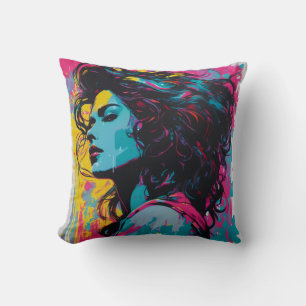 Colorstorm Muse Throw Pillow