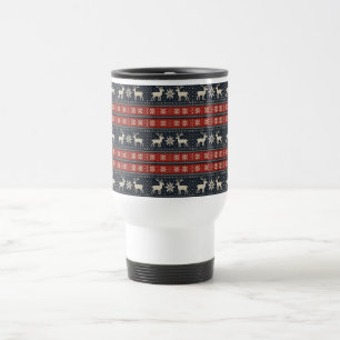 Colorwork/Fair isle traditional winter pattern Travel Mug