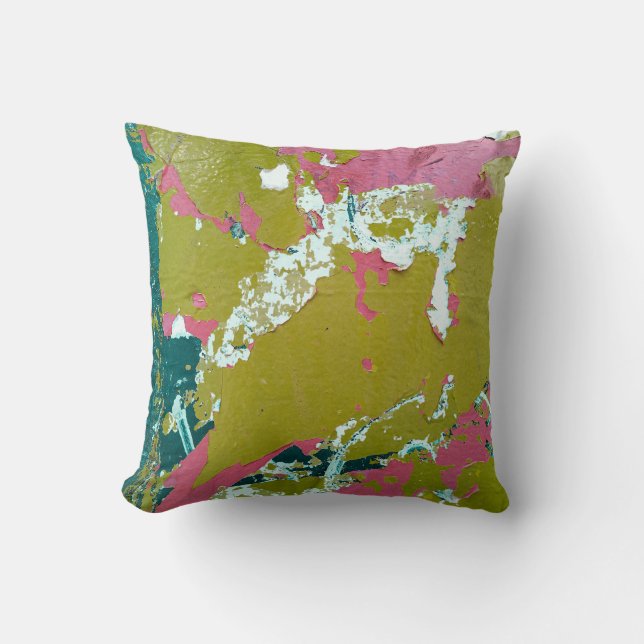 Colorwoven Abstract Print Throw Pillow (Front)