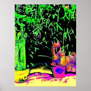 Colossal 72"x52" and 52" x 72" Giclée Art Staghorn Poster