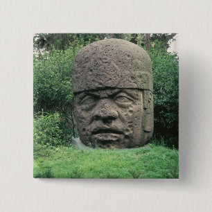 Colossal Head 2 Inch Square Button