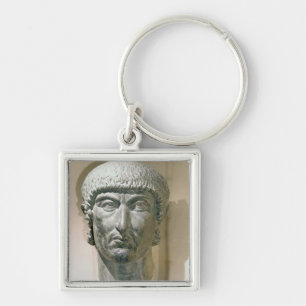 Colossal head of Emperor Constantine I Keychain