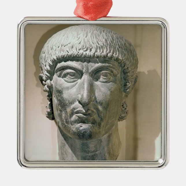 Colossal head of Emperor Constantine I Metal Ornament (Front)