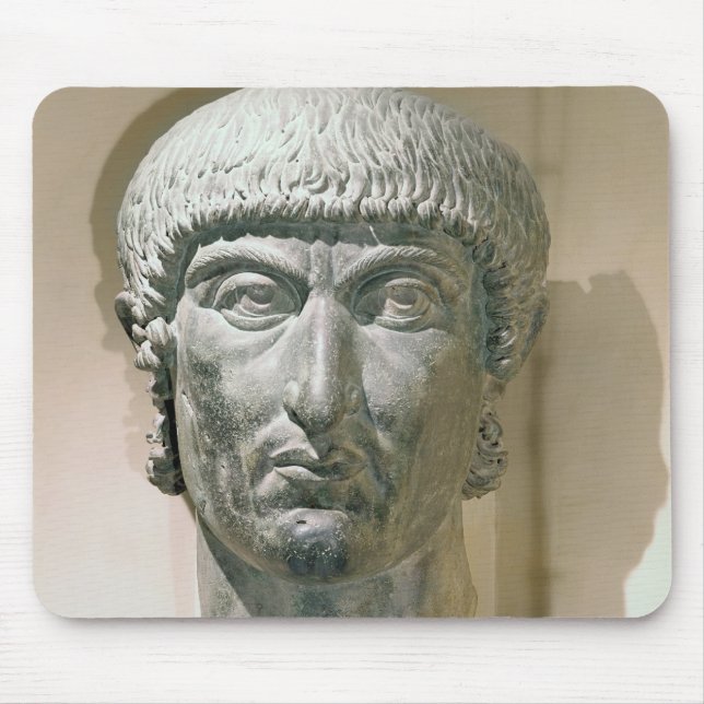 Colossal head of Emperor Constantine I Mouse Pad (Front)