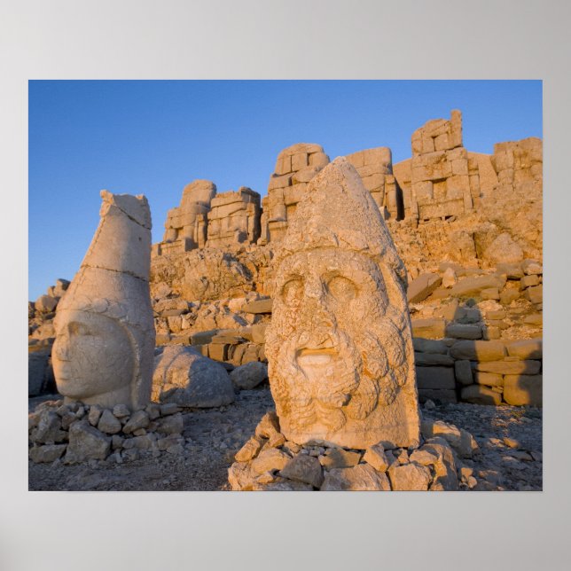 Colossal head statues of Gods guarding the Poster (Front)