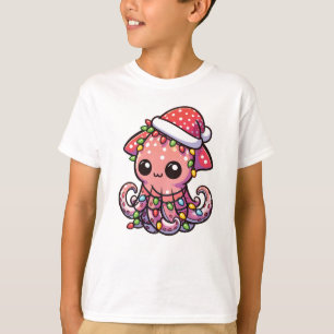 colossal squid Merry Christmas Winter Animals T-Shirt