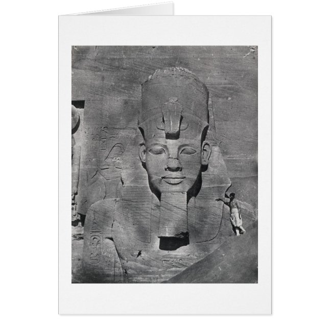 Colossal statue of Ramesses II at Abu Simbel, 1850 (Front)