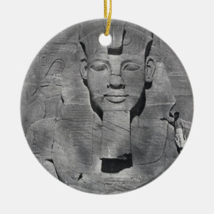 Colossal statue of Ramesses II at Abu Simbel, 1850 Ceramic Ornament