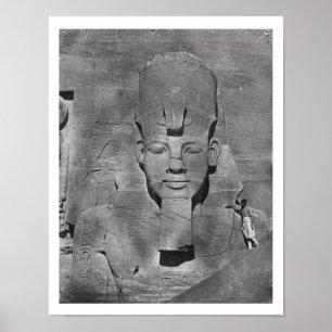 Colossal statue of Ramesses II at Abu Simbel, 1850 Poster