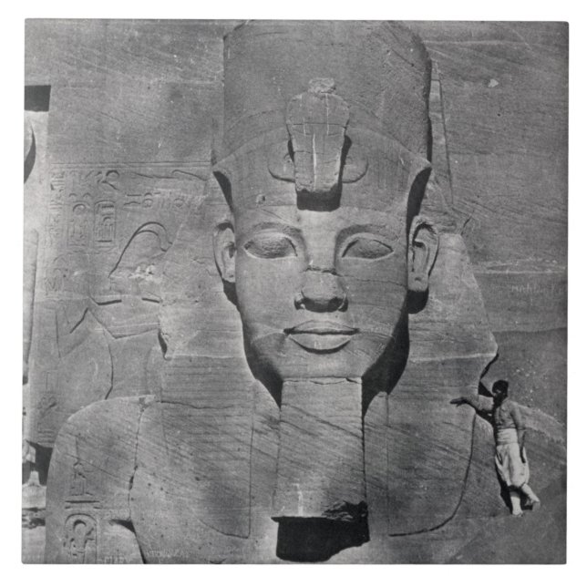 Colossal statue of Ramesses II at Abu Simbel, 1850 Tile (Front)