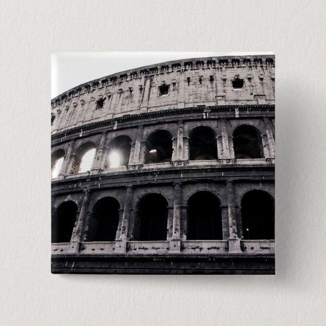 Colosseum 2 Inch Square Button (Front)