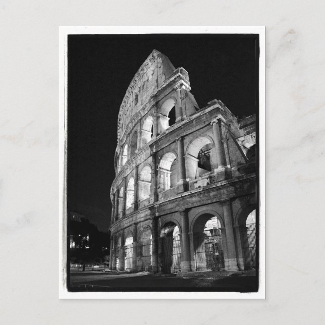 Colosseum à la carte postale de nuit (Devant)