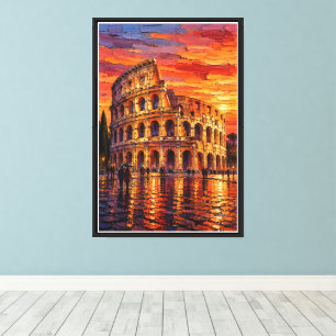 Colosseum After the Rain Canvas Print