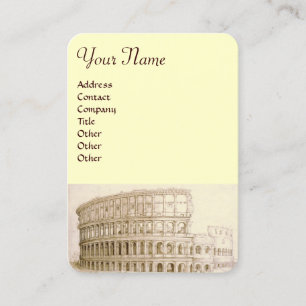 COLOSSEUM /Antique Architecture,Architect ,Cream Business Card