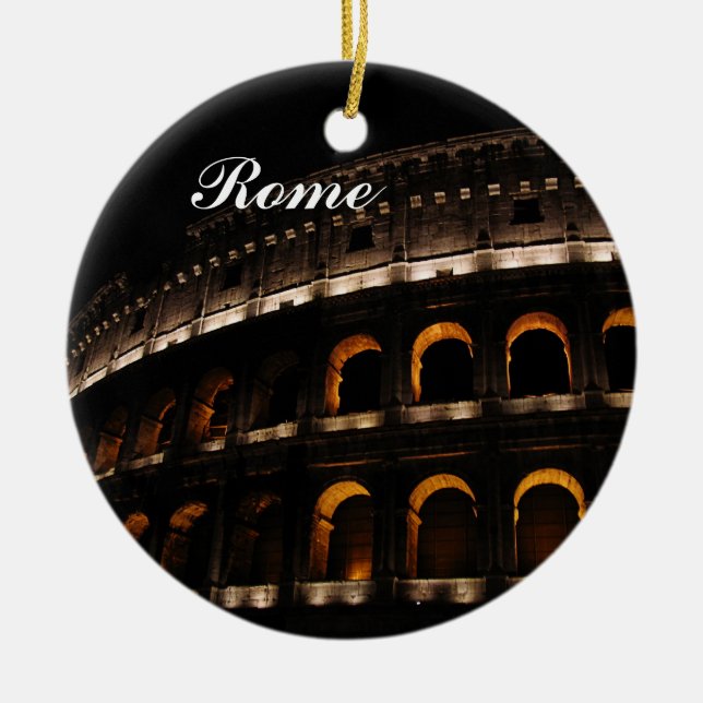 Colosseum at night ornament (Front)