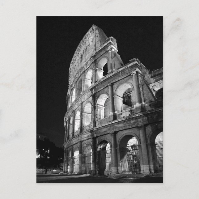 Colosseum at Night Postcard (Front)