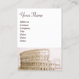 COLOSSEUM /Classic Architecture,Architect White Business Card