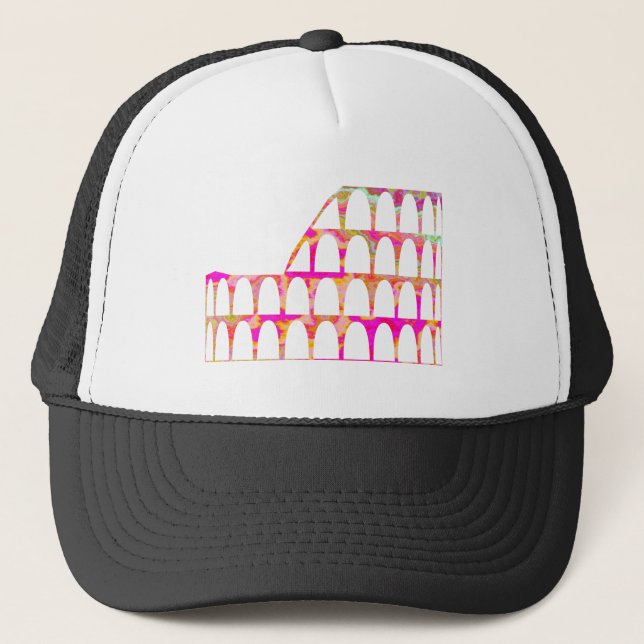 Colosseum - Colour Texture Trucker Hat (Front)