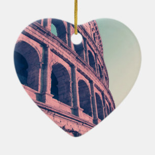 Colosseum in Rome. Monumental 3-tiered Roman Ceramic Ornament