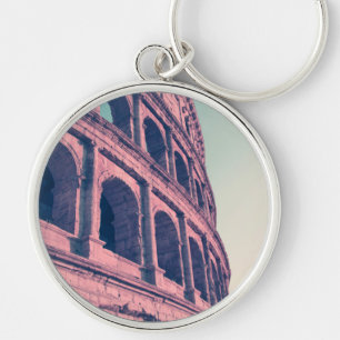 Colosseum in Rome. Monumental 3-tiered Roman Keychain