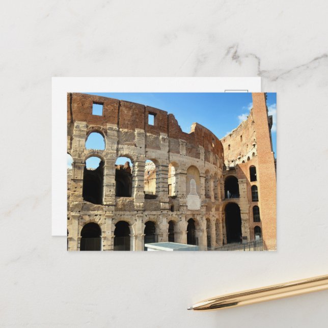 Colosseum in Rome Postcard (Front/Back In Situ)