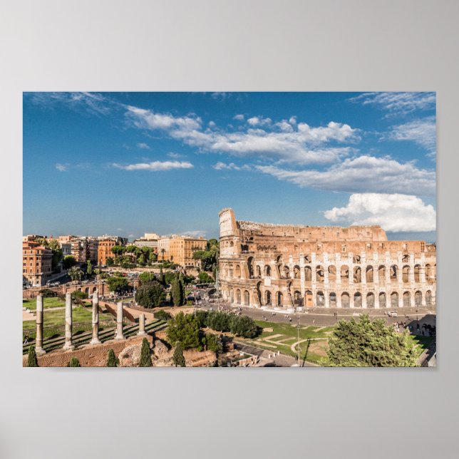 Colosseum in Rome Poster | Italy | Roman (Front)
