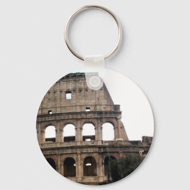 Colosseum Italian Travel Photo Keychain (Front)