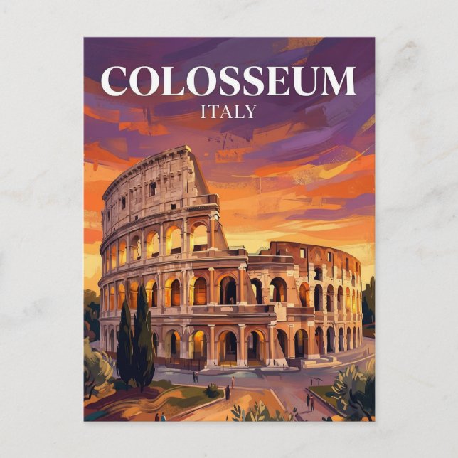 Colosseum Italy Postcard (Front)
