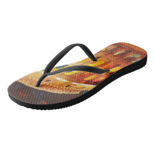 Colosseum Italy Rome Travel Art Vintage Flip Flops