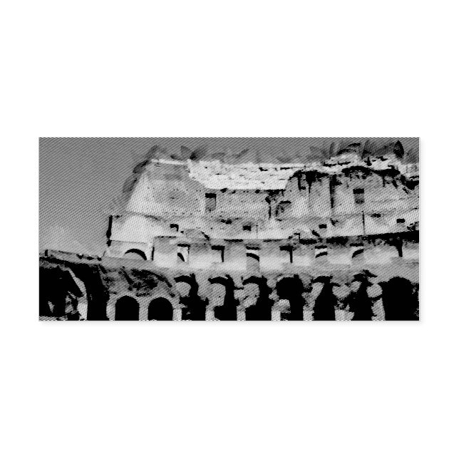 Colosseum painting, Rome Self-inking Stamp (Design)