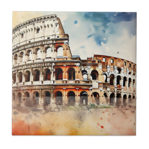Colosseum -Rome Italy  Tile