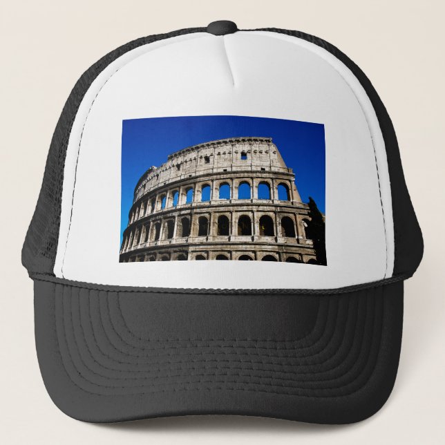 Colosseum Rome Italy Trucker Hat (Front)