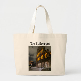 Colosseum Rome Italy - Vintage Architectural Landm Large Tote Bag