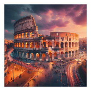 Colosseum Rome Italy Vintage Travel Photo Print