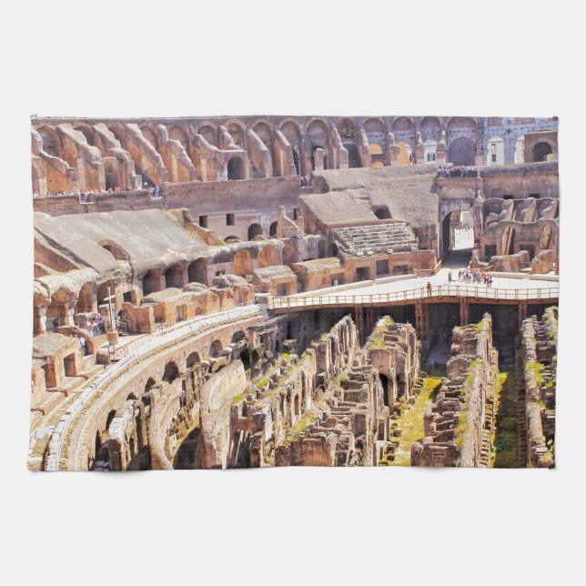 Colosseum Rome Photography Kitchen Towel (Horizontal)
