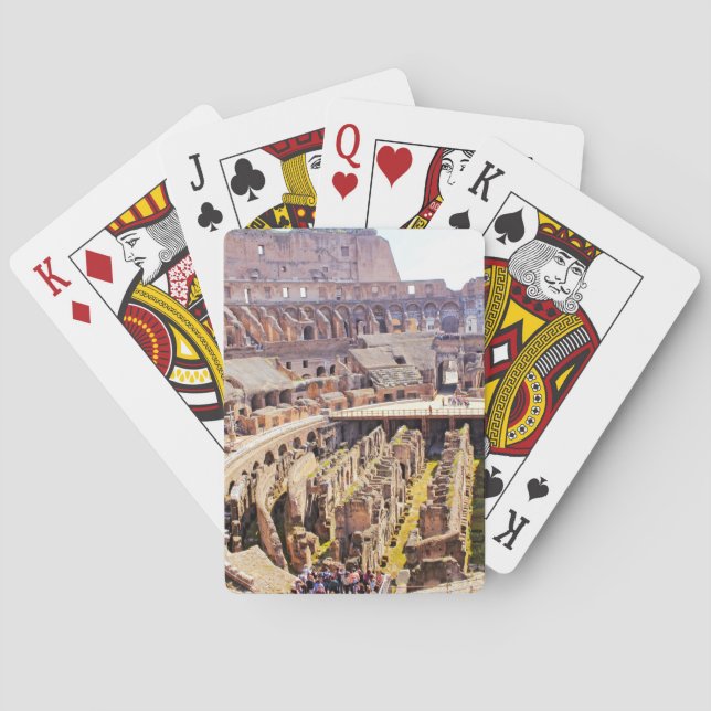 Colosseum Rome Photography Playing Cards (Back)
