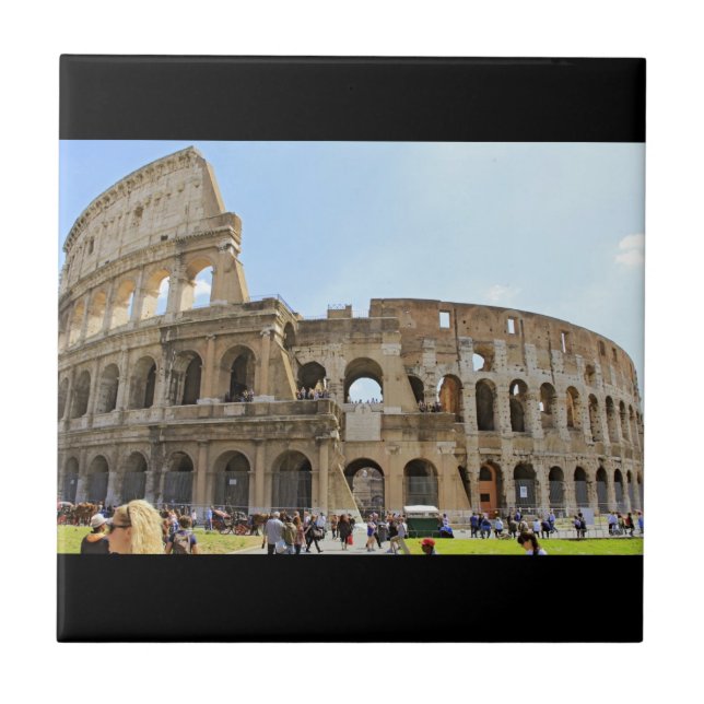 Colosseum Rome Photography Tile (Front)