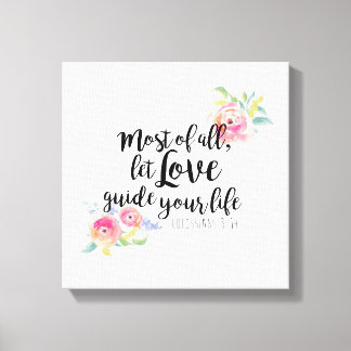 Colossians 3:14 Canvas Print