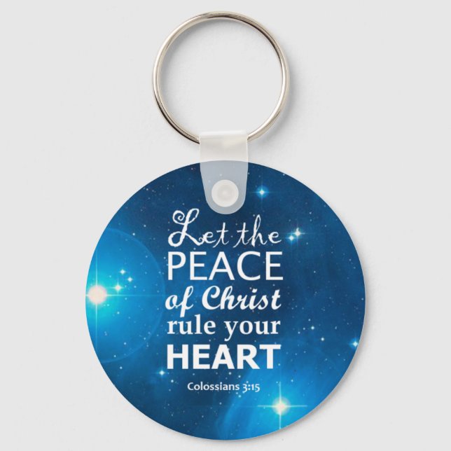Colossians 3:15 keychain (Front)